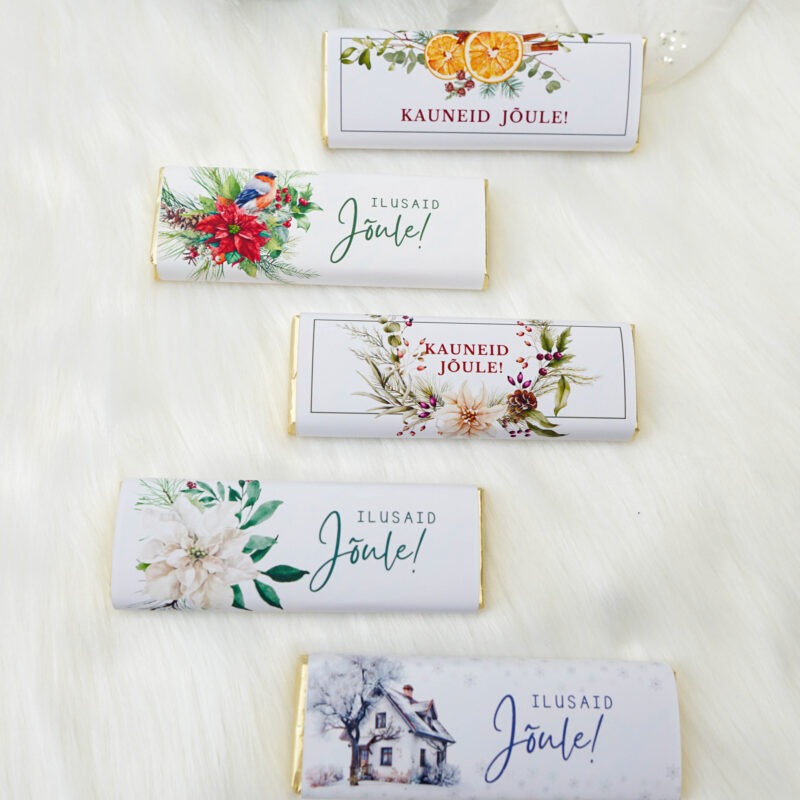 Jõulušokolaad kauni ümbrisega